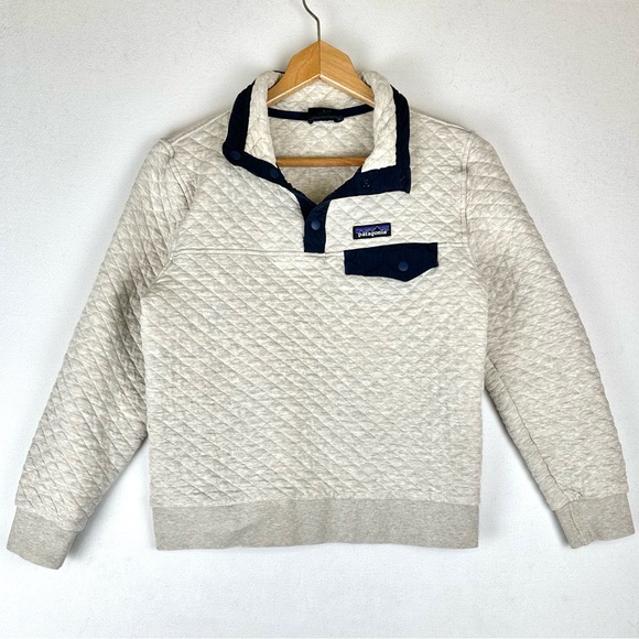Patagonia Tops - Patagonia Organic Cotton Quilt Snap T Pullover Sweatshirt
